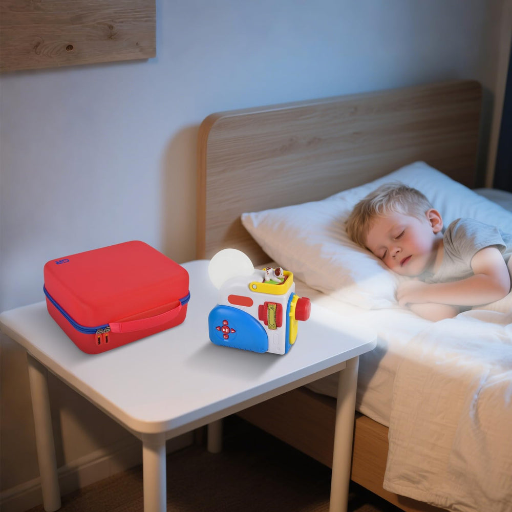 Grapsa storage box in red and blue tones, gift-ready for Little Tikes fans.