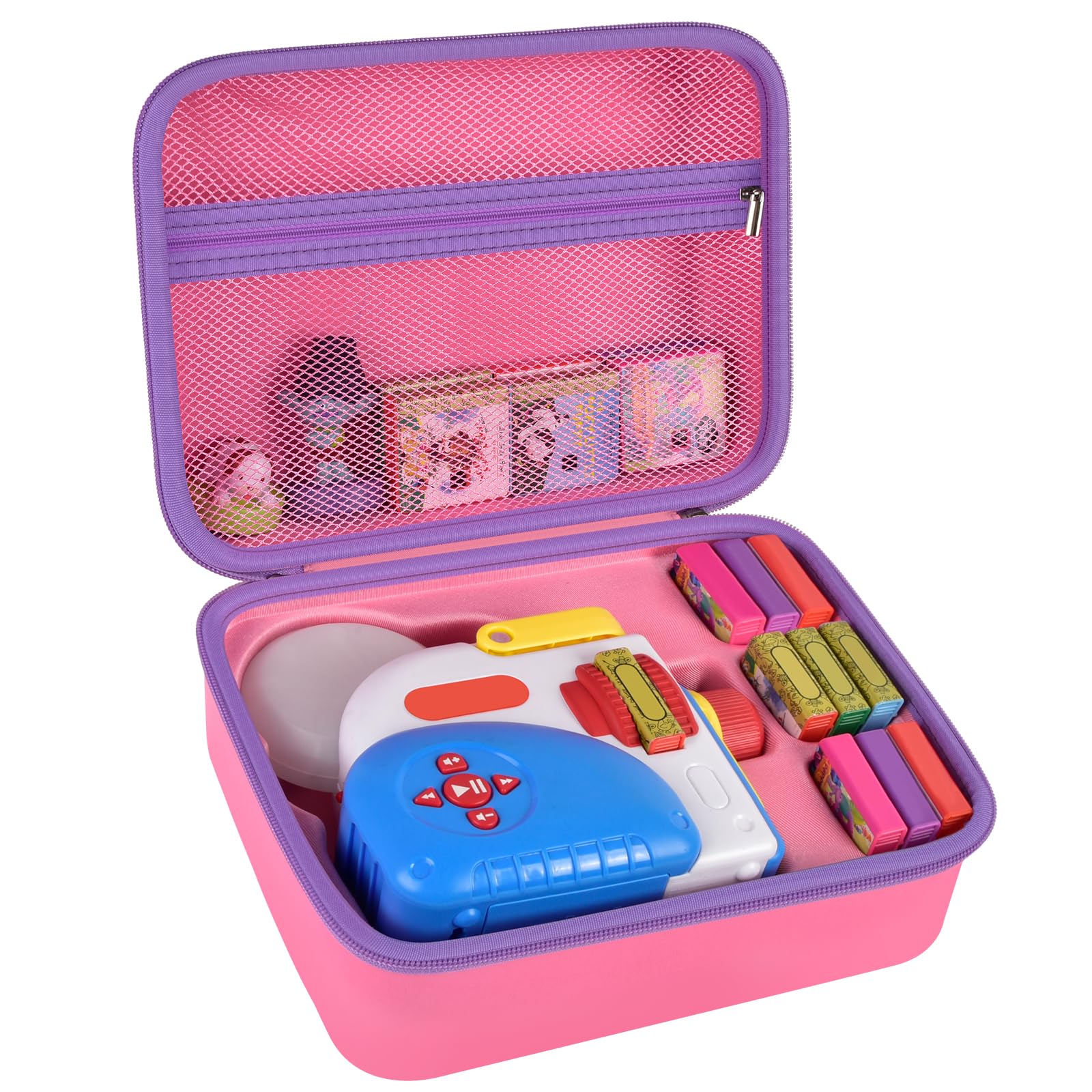 Grapsa Little Tikes Story Dream Case pink, closed, protecting books and toys on the go.