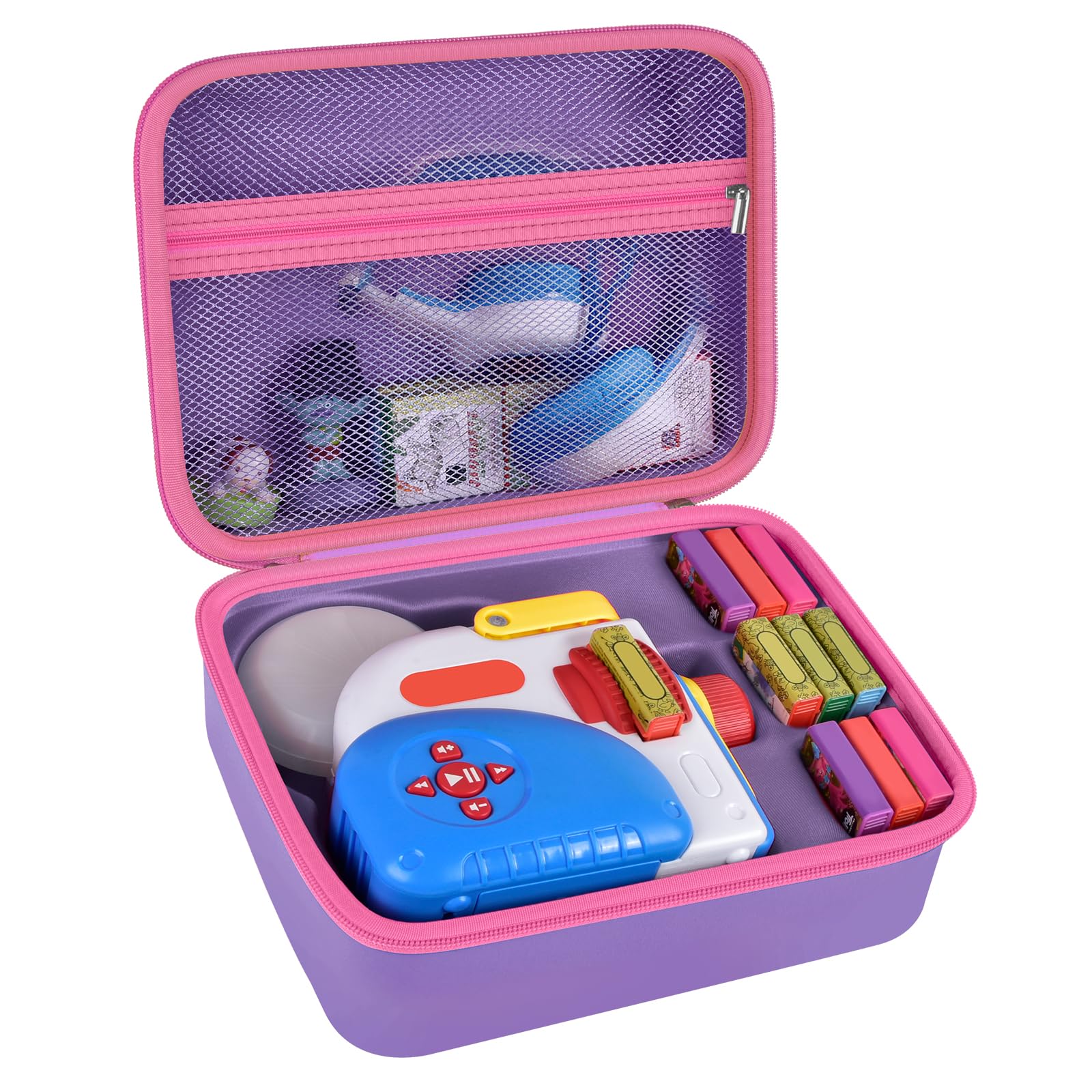 Grapsa Little Tikes Story Dream Machine case front view, protective purple storage for toys