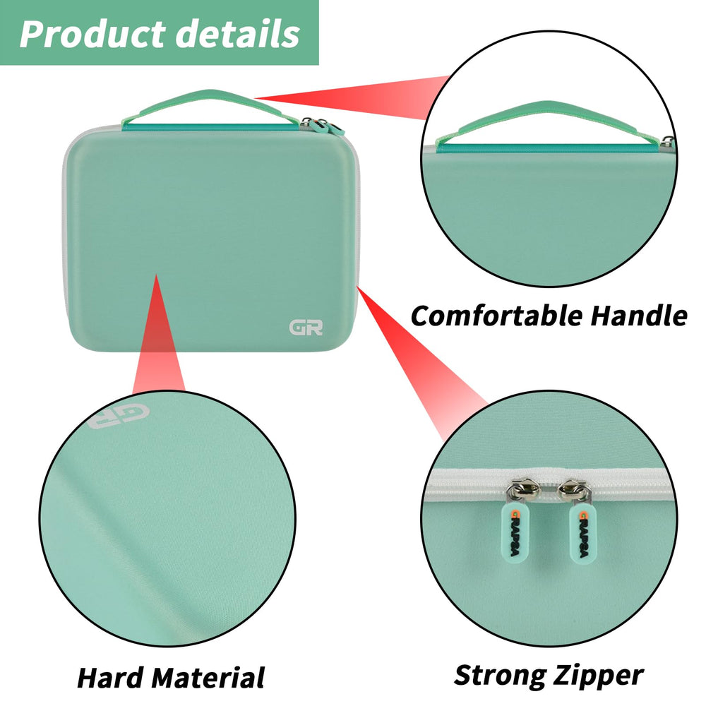 Grapsa reinforced leather handle offers comfortable, secure transport for the Little Tikes box.