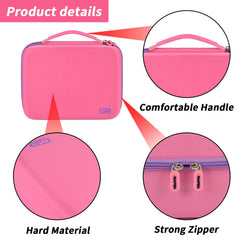 Grapsa travel organizer pink with mesh pocket keeps extras handy during trips.