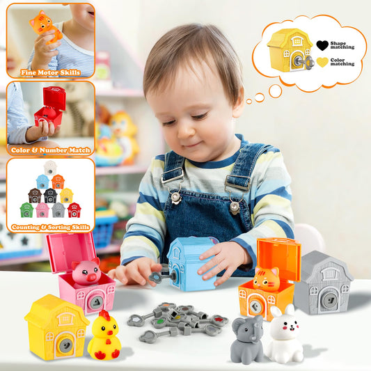 Grarain animal dolls set featuring 10 varieties for engaging pretend play.
