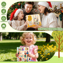 Grarain Busy Board battery-compartment powers lights for engaging activities