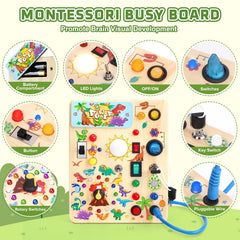 Grarain Busy Board LED circuit diagram supports visual learning and cause-and-effect play