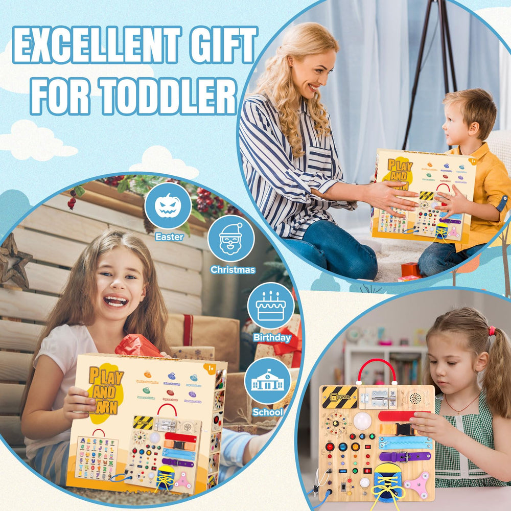 Grarain Busy Board travel-friendly design for car trips and on-the-go entertainment