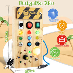 Grarain Busy Board is travel-friendly and compact for outings.