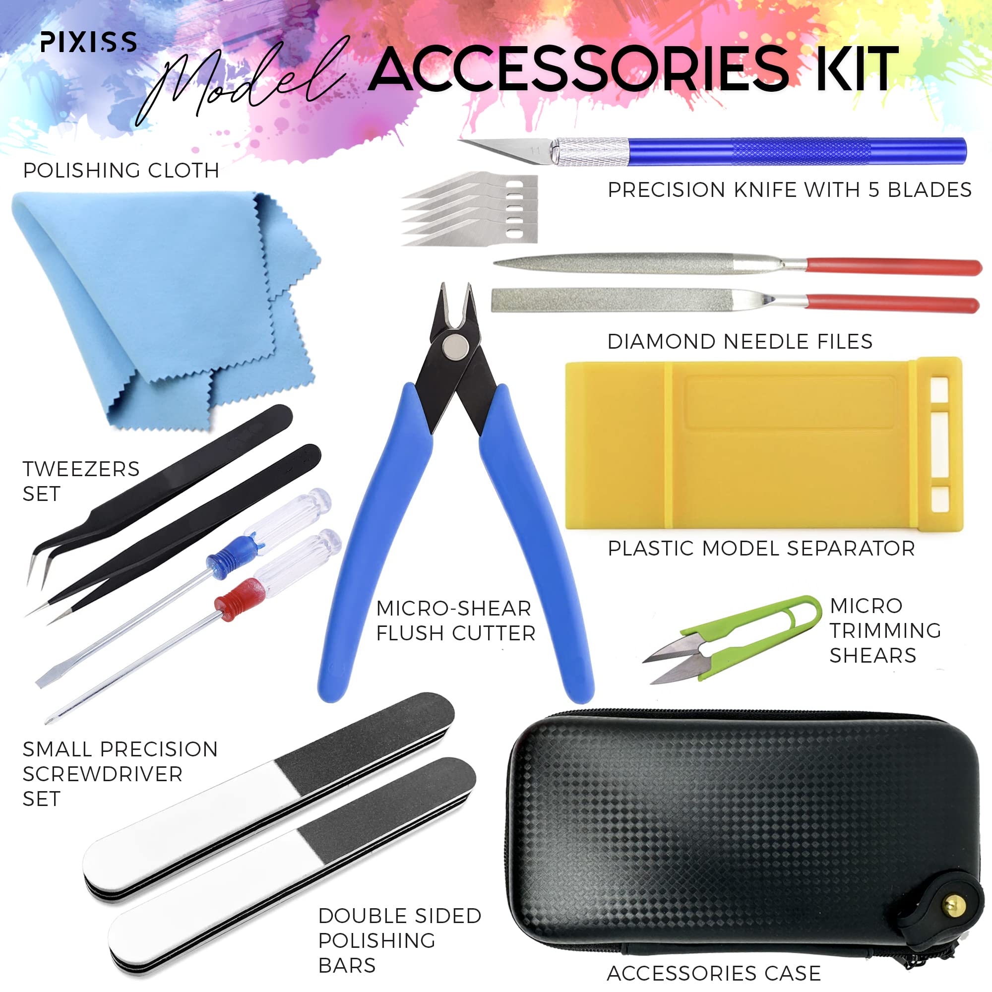 GRAS Art Bundles Pixiss tool kit front view for beginner-friendly setup