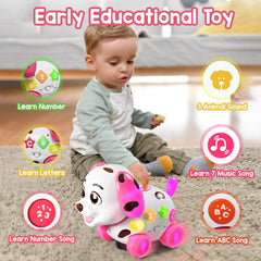 Grasili puppy toy with wheels supports early walking and chasing