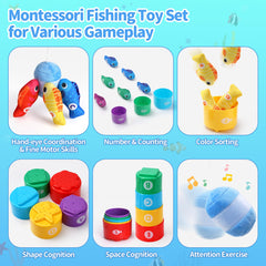 Grasili play mat fishing pond as a soft learning surface