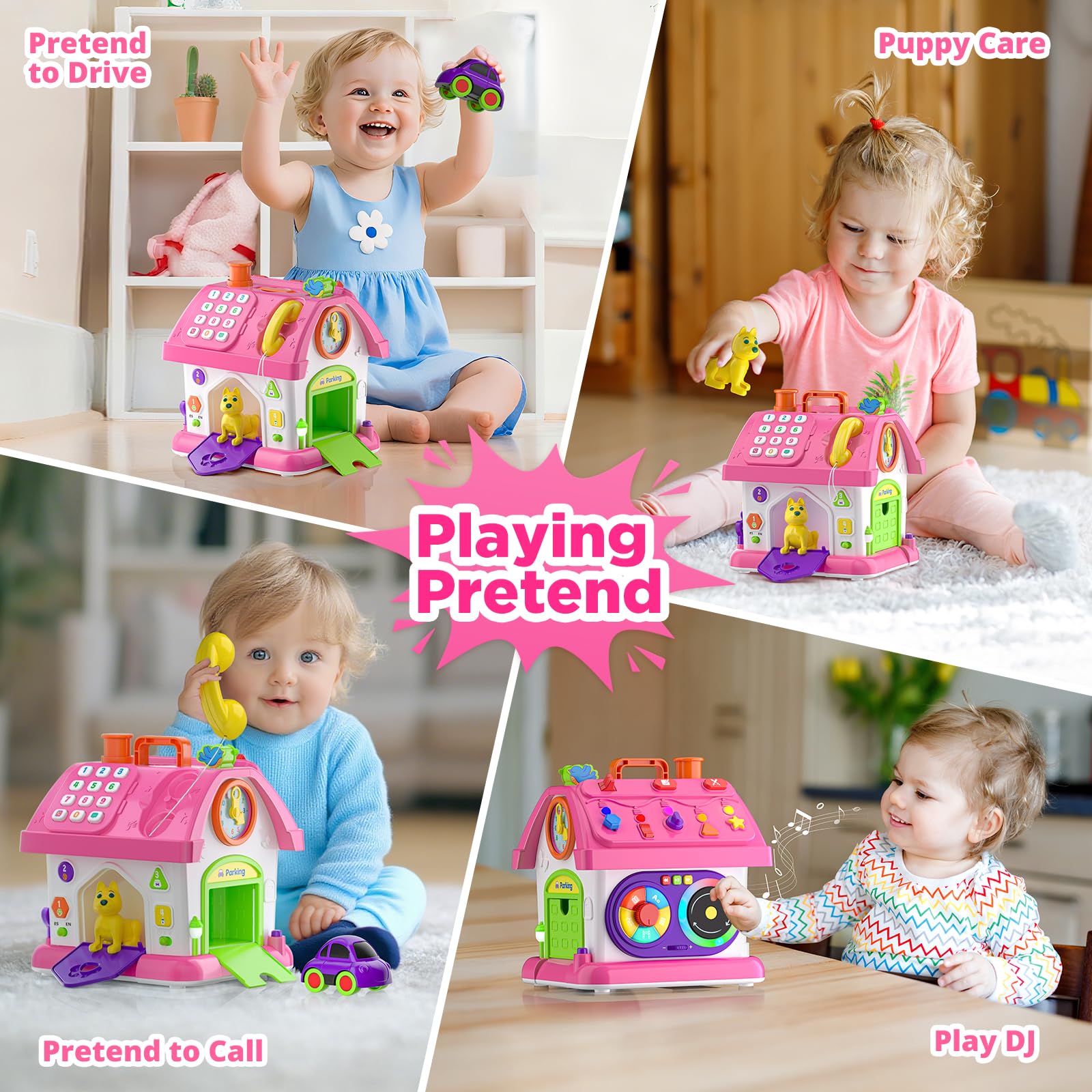 Grasili radio and disc with lights for color and sound learning.