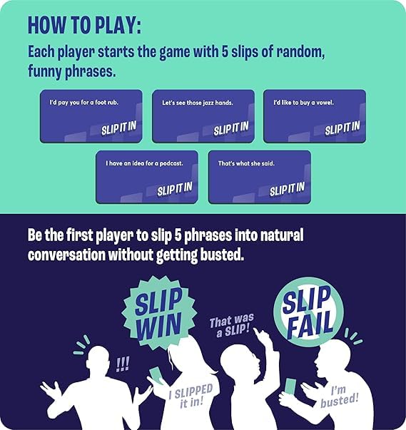 Gray Matters Games Slip It In breaks the ice at dinner parties.