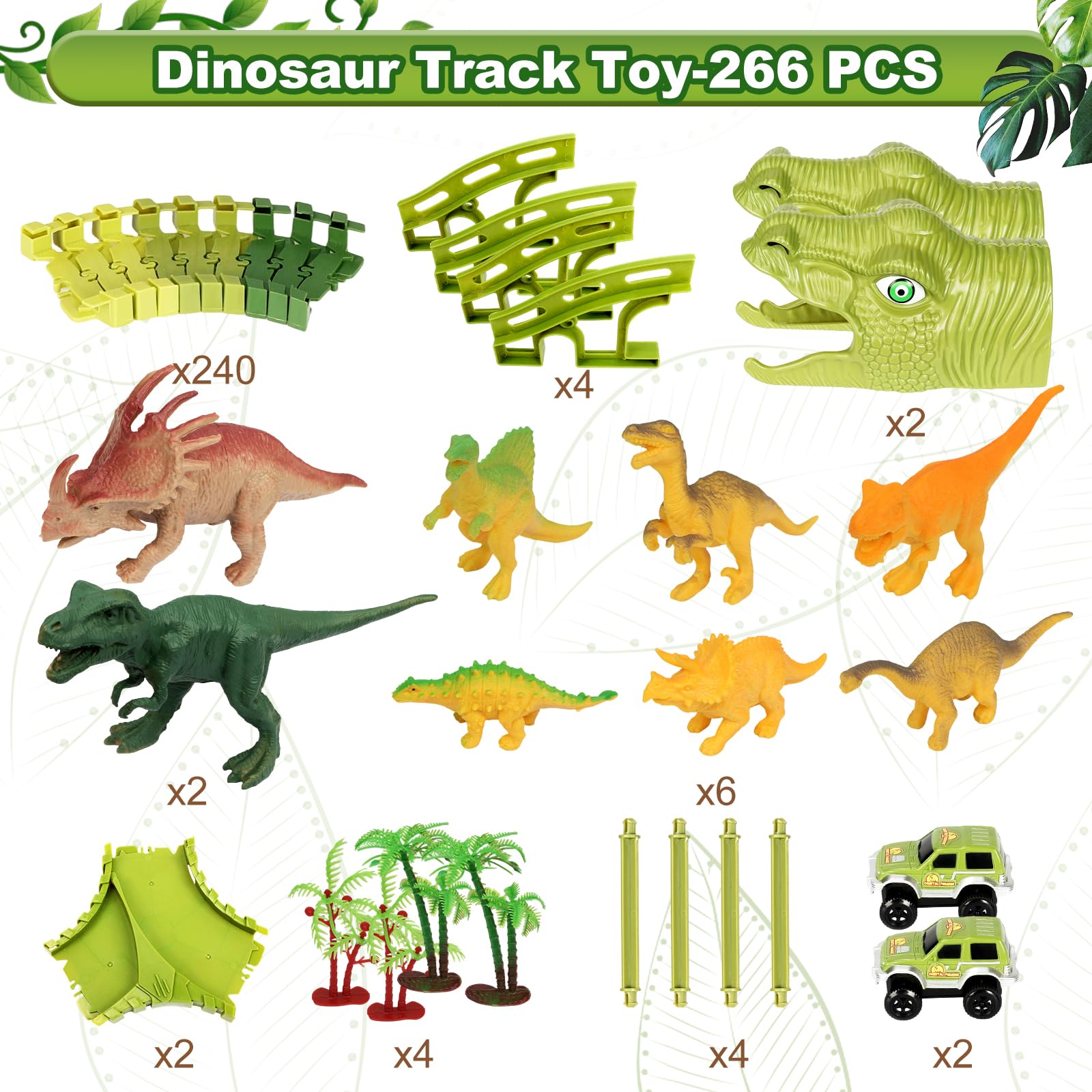 Great Dachong dinosaur cars race on colorful tracks for exciting play sessions.