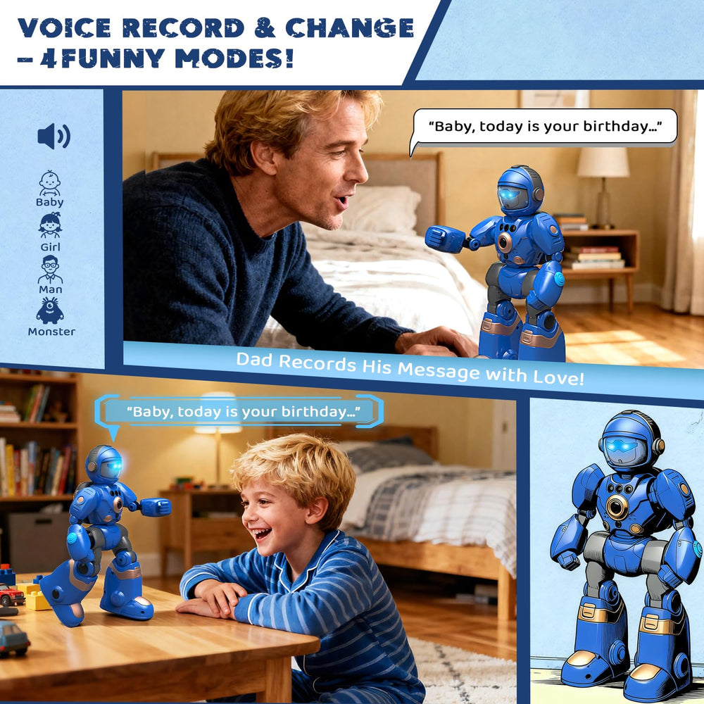 Great Dachong robot toy LEDs with music and stories to engage children