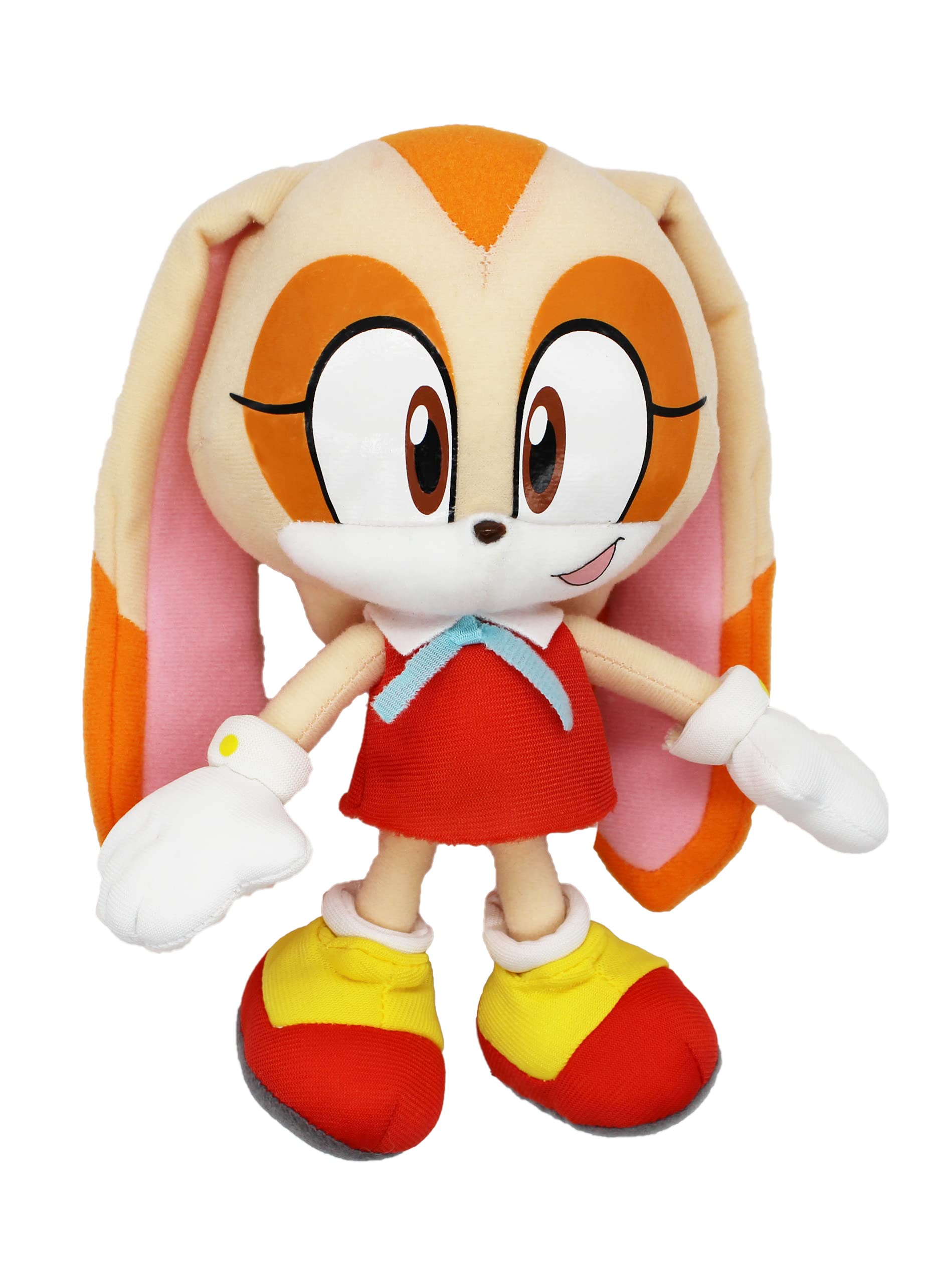 Cream the Rabbit plush side view shows detailed stitching and quality.