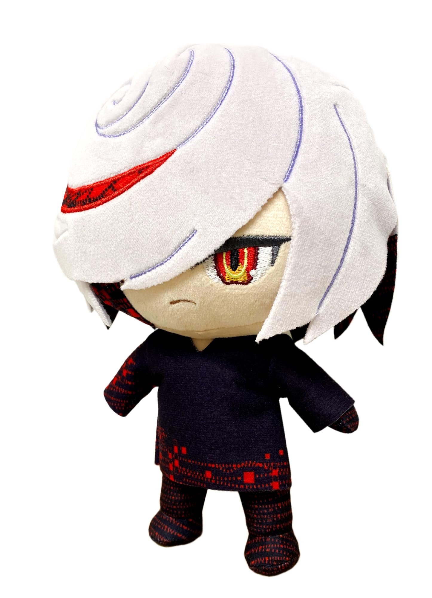 Sage plush side view highlighting detail, ideal for display.