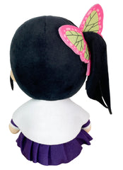 Great Eastern Entertainment Demon Slayer Kanao sitting plush 7-inch enhances shelf display and gifting.