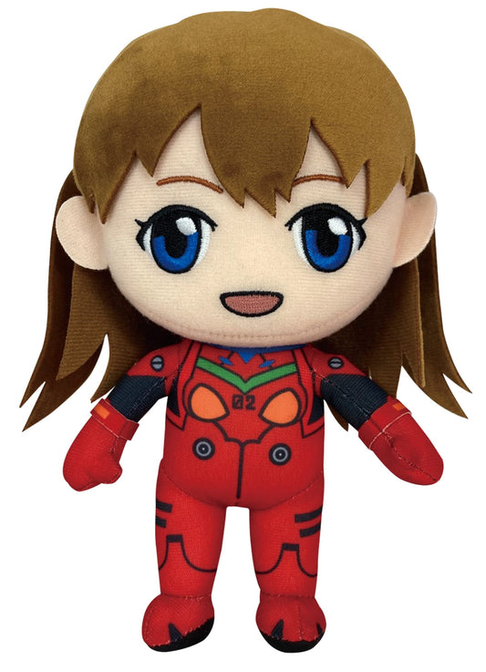 Great Eastern Entertainment Evangelion Asuka plugsuit plush, front view, soft display piece for collectors