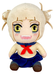 Great Eastern Entertainment MHA Himiko Toga plush smiling sitting 7-inch for cozy display.