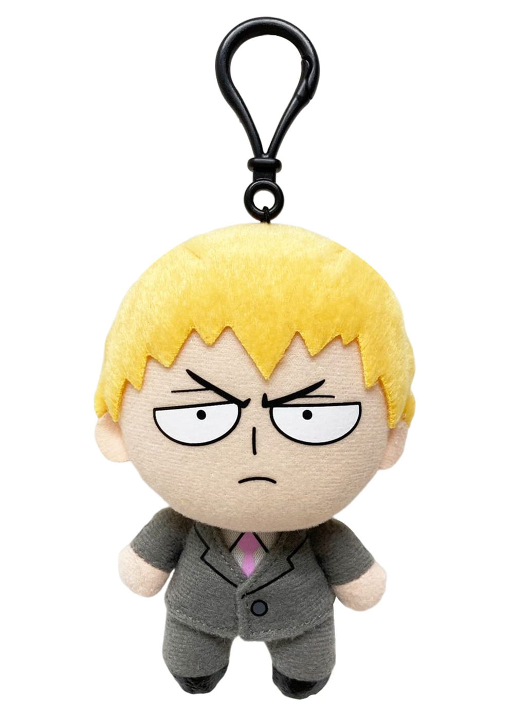 Great Eastern Entertainment Mob Psycho 100 Arataka plush close-up highlighting soft texture and collectibility.