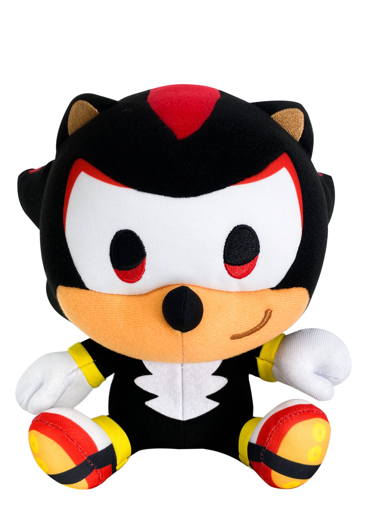Great Eastern Entertainment Sonic Shadow plush, front view, ideal for display and cuddling.
