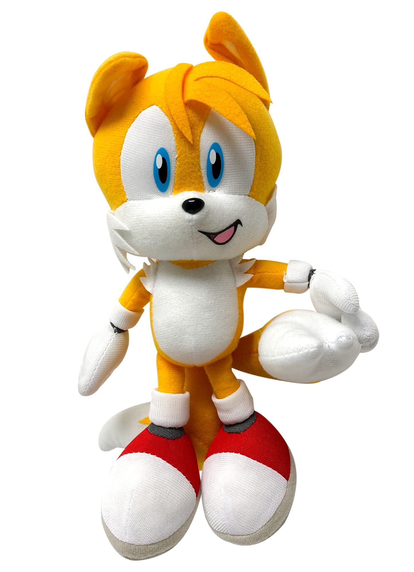 Great Eastern Entertainment Sonic Tails plush holding tail; soft collectible for display and cuddling.