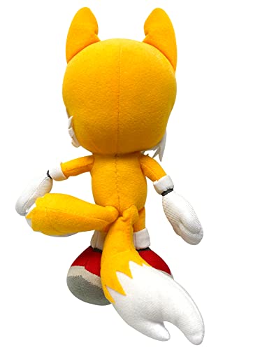 Great Eastern Entertainment Sonic Tails plush face detail; vibrant colors for display.