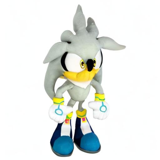Great Eastern GE-98960 Sonic silver plush a perfect gift for Sonic fans.