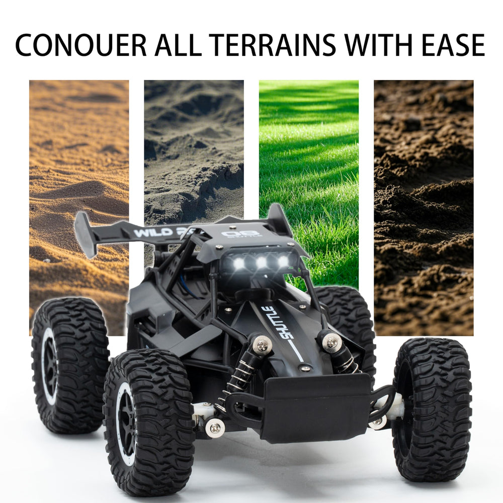 Great-JUNAMT RC car 2.4GHz remote delivers responsive control and interference-free play.