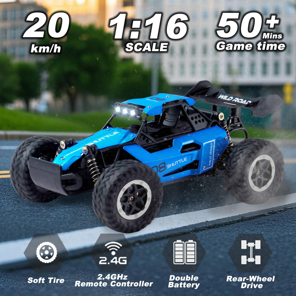 Great-JUNAMT RC Car ABS chassis adds durability during play.
