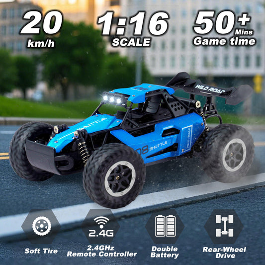 Great-JUNAMT RC Car ABS chassis adds durability during play.