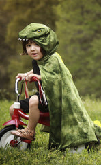 Great Pretenders T-Rex Hooded Cape machine washable keeps costumes fresh after adventures.