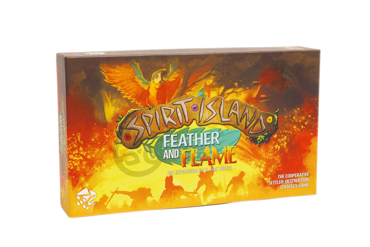 Greater Than Games Spirit Island Feather and Flame cover art for cooperative play
