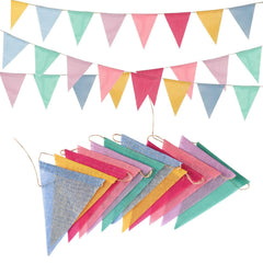 GREATRIL pastel pennant banner flags offer festive color for celebrations.