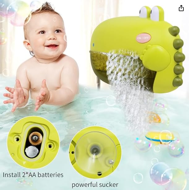 Grechi dinosaur bath toy bubbles per minute showcases engaging sensory play.