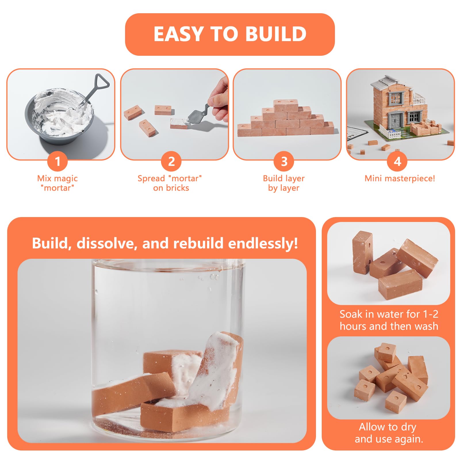 Greek Science mini house child building session boosting focus and creativity.