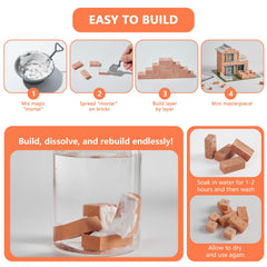 Greek Science mini house child building session boosting focus and creativity.
