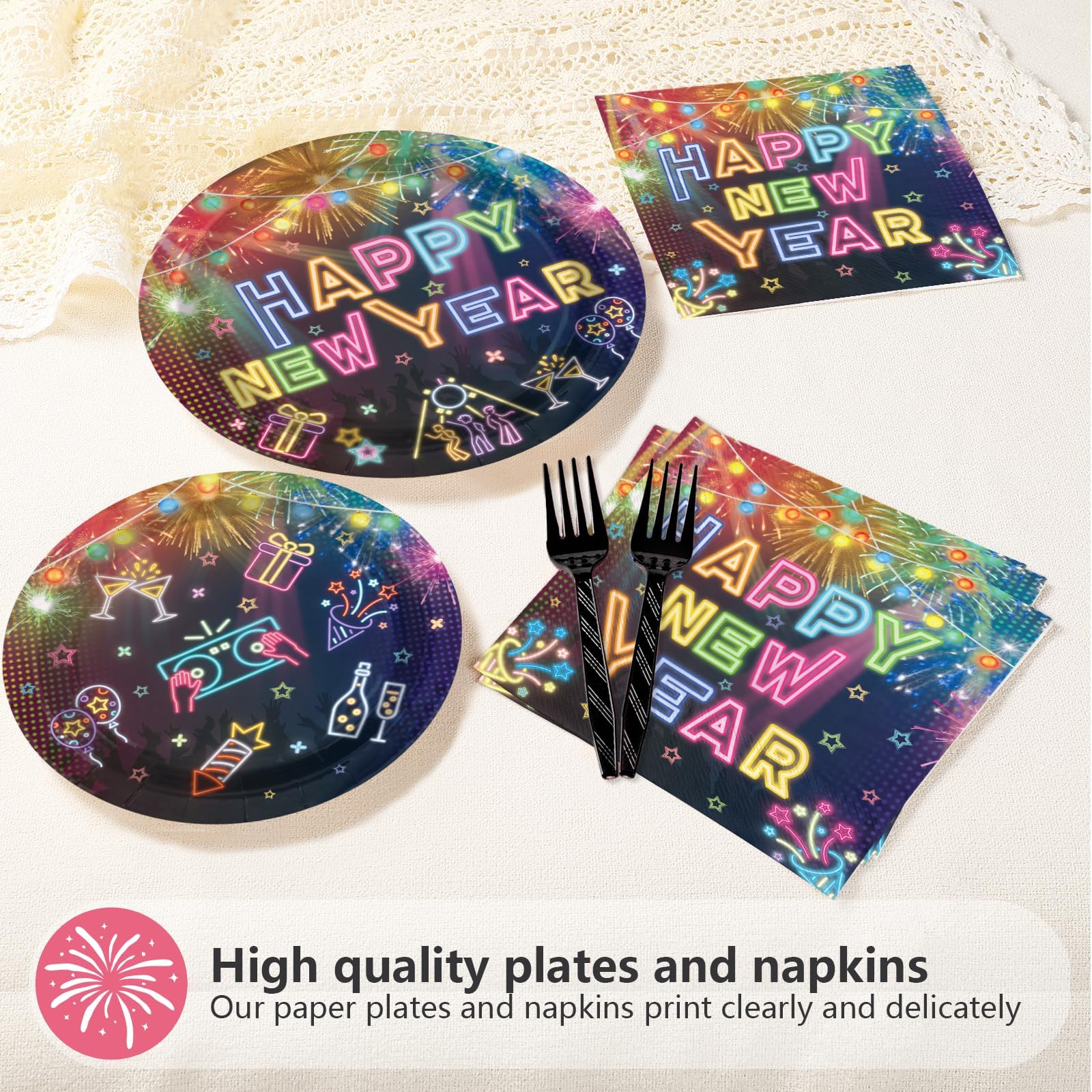 Greencian firework napkins absorb spills for tidy moments