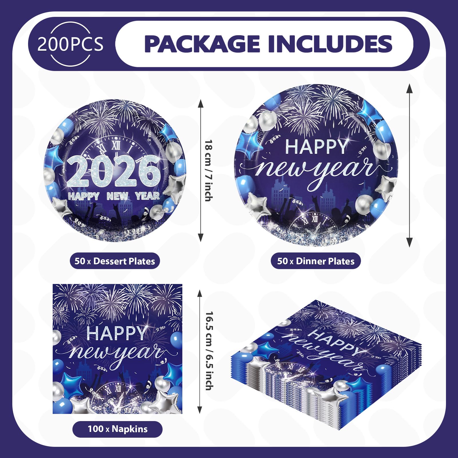 Greencian midnight blue background with silver accents design for festive photos.