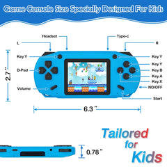 GREENCREEK 16Bit handheld blue back view shows sturdy, fingerprint-resistant shell
