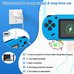 GREENCREEK 16Bit handheld blue screen display showcases vivid colors