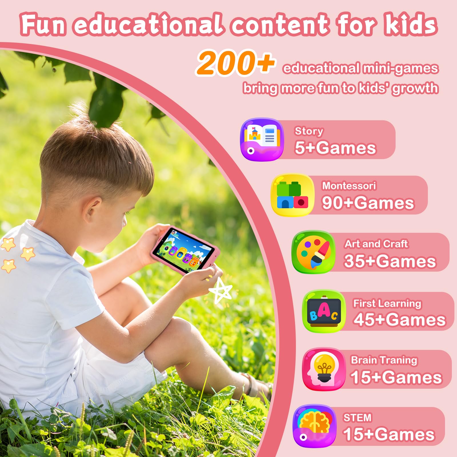 GREENCREEK 5.5-inch kids phone dual camera view for photos and memories