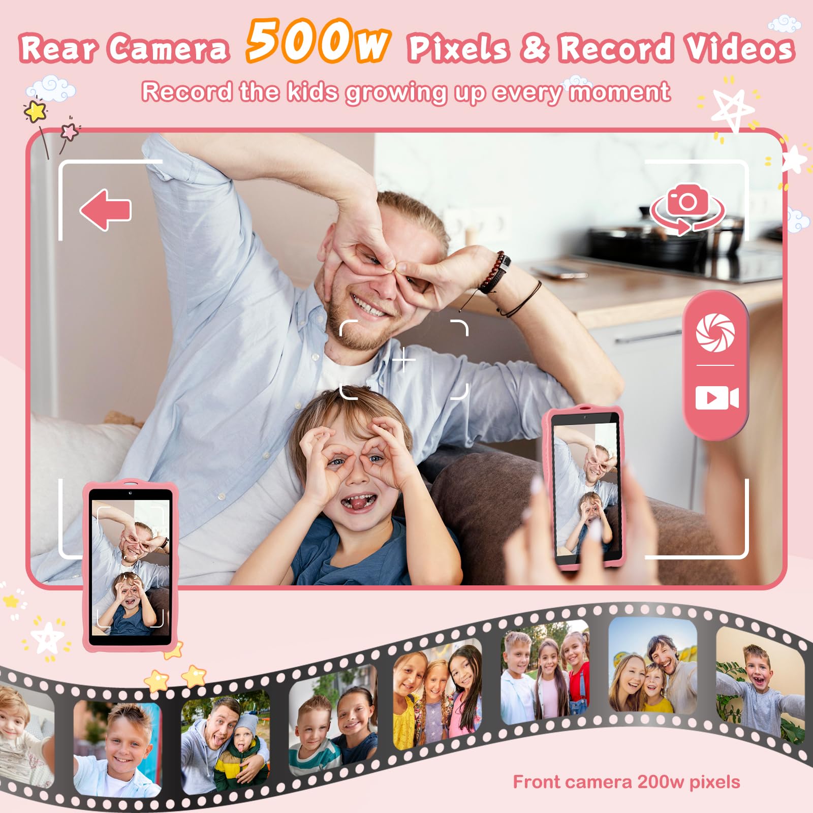 GREENCREEK 5.5-inch kids phone parental control interface for safe use