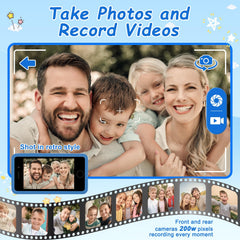 GREENCREEK Kids Phone features 200+ games for active, imaginative play.