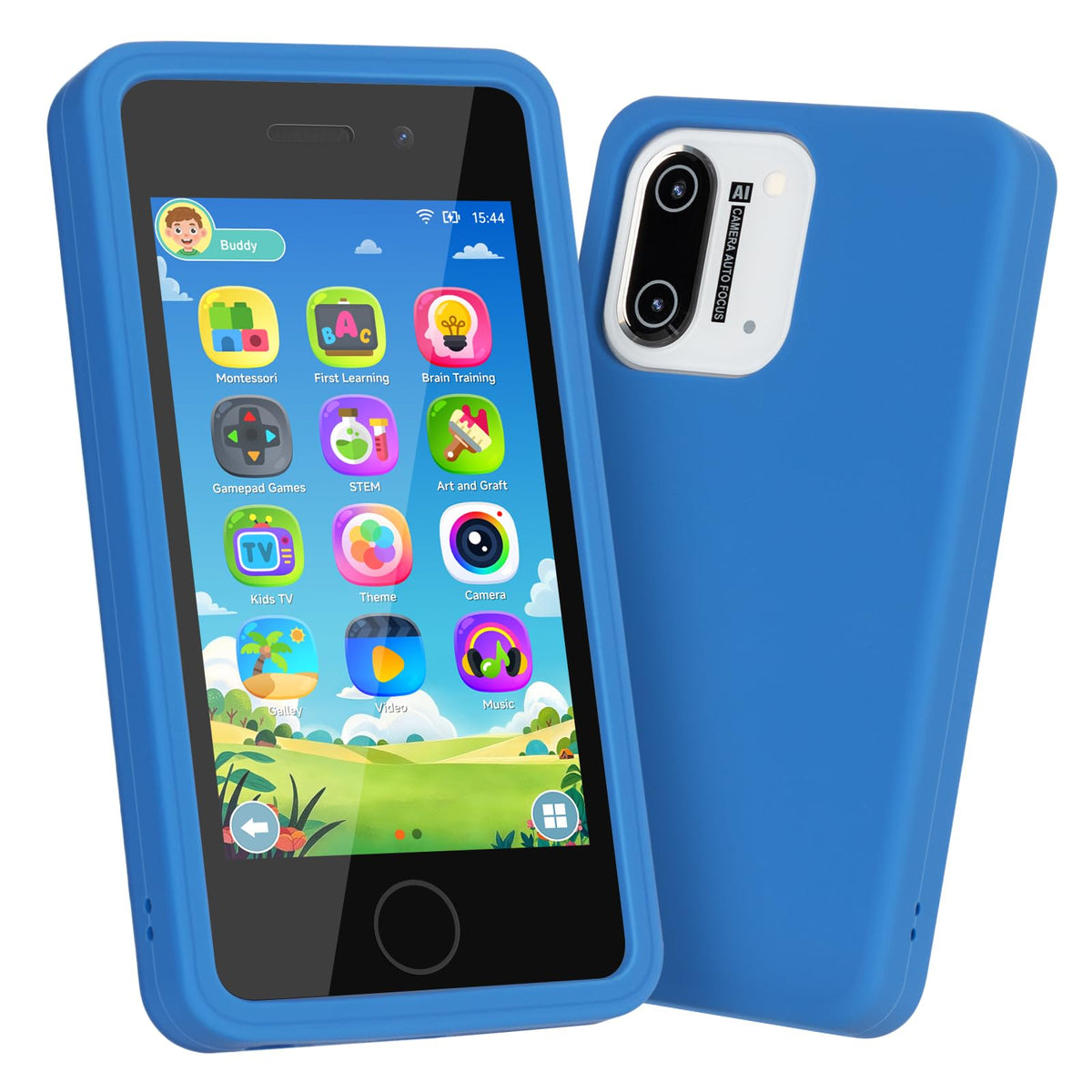GREENCREEK Kids Phone 3.97-inch screen for clear games and learning on the go.