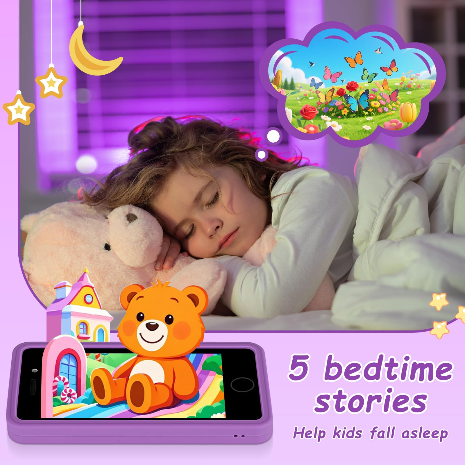 GREENCREEK parental control mode helps manage screen time safely.