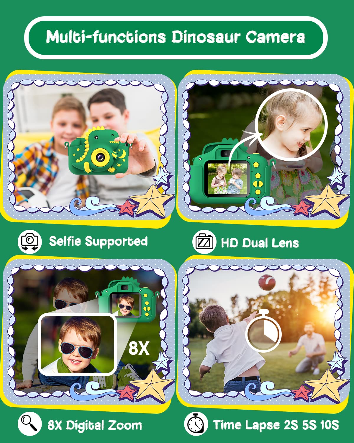 GreenKinder 32GB memory card for ample storage