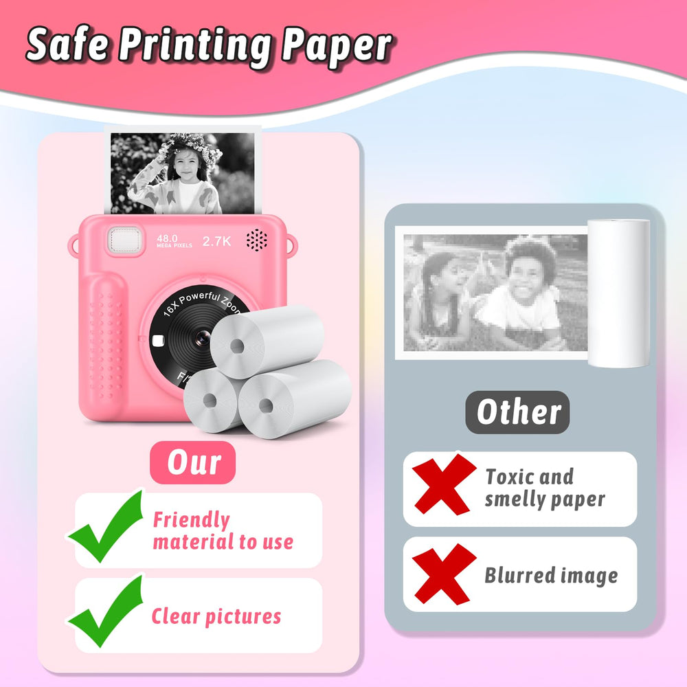 GREENKINDER safe thermal printing paper design gentle for kids