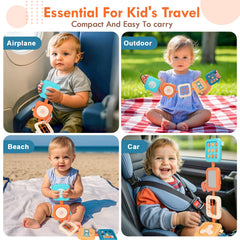 GRESEESM Busy Board elephant teether doubles as sensory toy on the go
