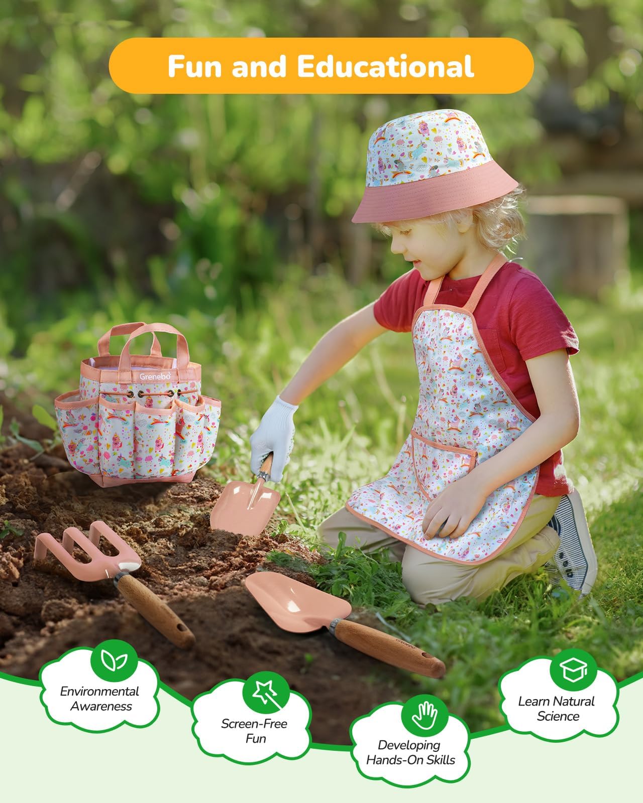 Grenebo pink watering can easy for precise watering and fun tasks