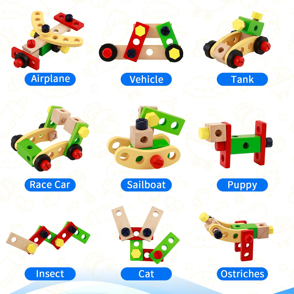 Greozacy building pieces bolts and nuts enable creative model designs